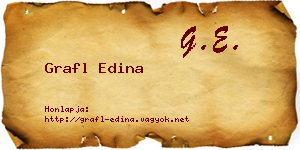 Grafl Edina névjegykártya